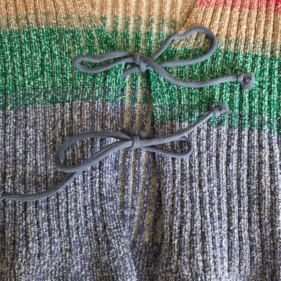 Free People Trouble Maker Colorful Rainbow Striped Cardigan Size M - Picture 7 of 12